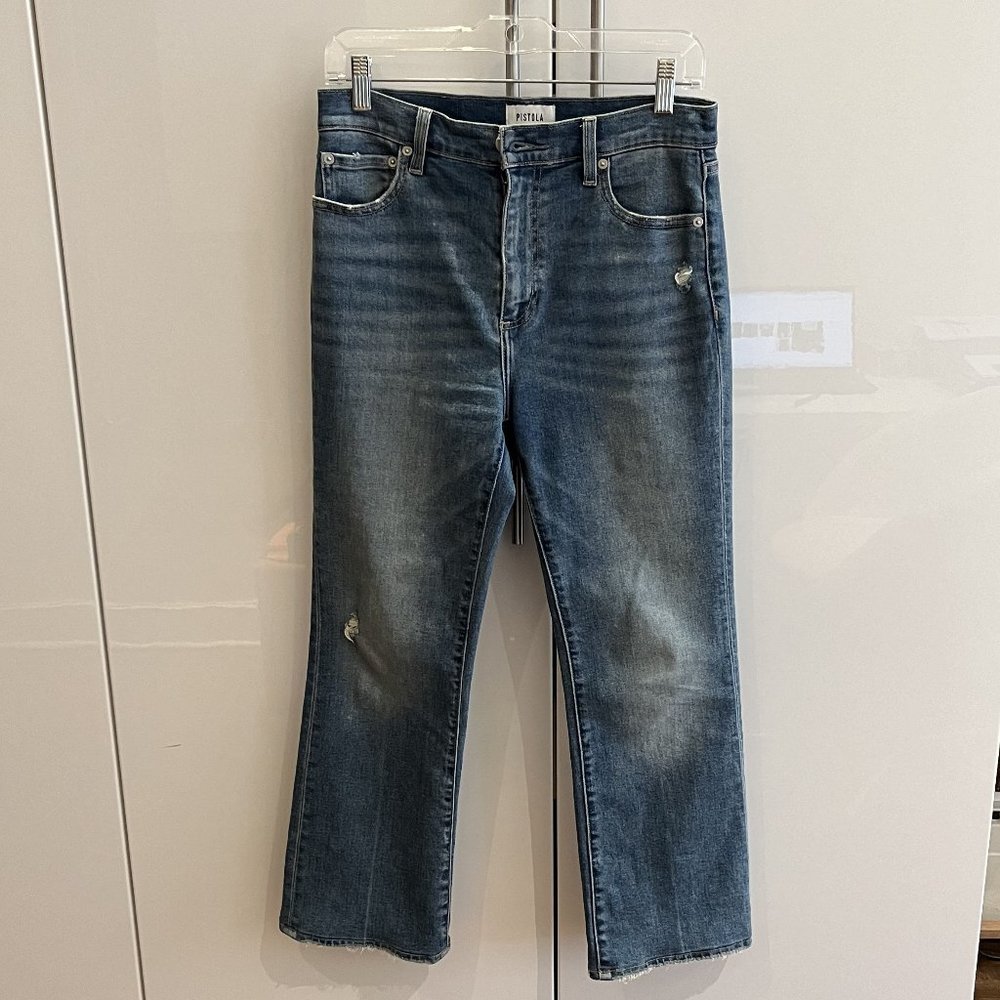 Pistola High Waist Cropped Bootcut Jeans Size 27